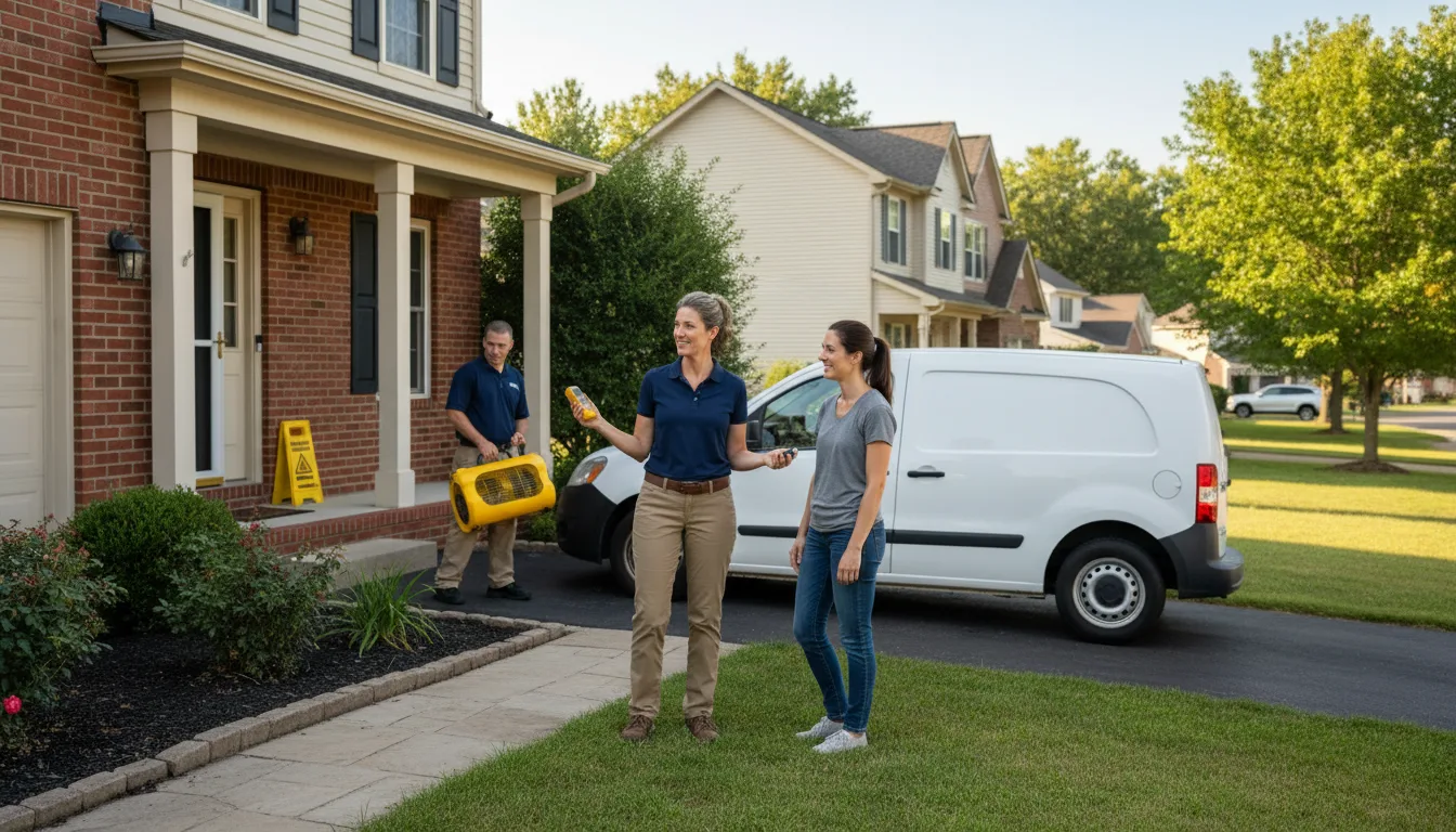 Residential water damage restoration in Utica, NE